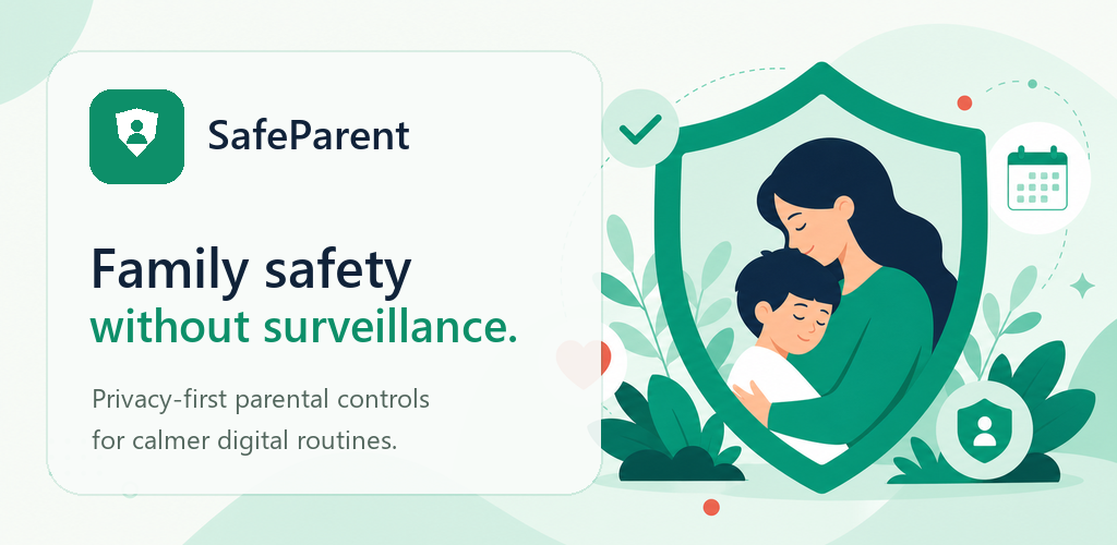 SafeParent family safety app preview